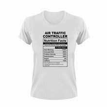 Load image into Gallery viewer, Air Traffic Controller Nutrition Facts Novelty T-ShirtAir Traffic Controller, aviation, funny, Ladies, Mens, Nutrition Facts, Unisex