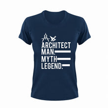 Load image into Gallery viewer, Architect Man Myth Legend Novelty T-Shirtarchitect, funny, Ladies, Mens, motivation, motivational, Unisex