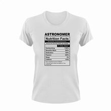 Load image into Gallery viewer, Astronomer Nutrition Facts Novelty T-Shirtastronomer, funny, Ladies, Mens, Nutrition Facts, Unisex