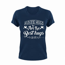 Load image into Gallery viewer, Auntie Hugs Are The Best Hugs Novelty T-Shirtaunt, cute, family, hugs, Ladies, Mens, Unisex