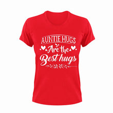 Load image into Gallery viewer, Auntie Hugs Are The Best Hugs Novelty T-Shirtaunt, cute, family, hugs, Ladies, Mens, Unisex