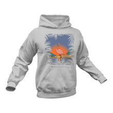 Load image into Gallery viewer, Beach Flamingo Cotton Hoodies, This Makes a Great Gift Idea