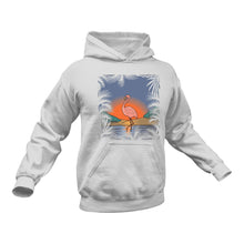 Load image into Gallery viewer, Beach Flamingo Cotton Hoodies, This Makes a Great Gift Idea