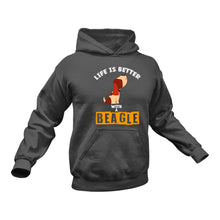 Load image into Gallery viewer, Life Is Better with A Beagle Dog Hoodie - Birthday Gift or Christmas Present