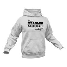 Load image into Gallery viewer, Beagles and Chocolate Girl Hoodie - Beagle Gifts, Beagle Gifts for Her, Gifts for Beagle Lovers, Beagle Themed Gifts