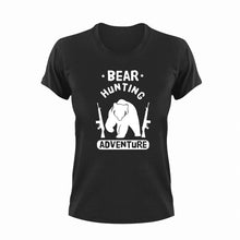 Load image into Gallery viewer, Bear Hunting Adventure Novelty T-ShirtAdventure, bear, hunt, hunter, hunting, Ladies, Mens, Unisex