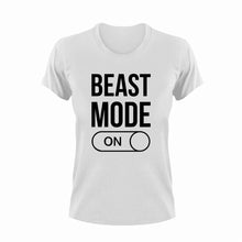 Load image into Gallery viewer, Beast mode on T-Shirtbeast, gym, Ladies, Mens, Unisex, weights