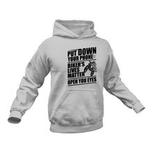 Load image into Gallery viewer, Motorbiker, Biker Gifts, Unique Gifts for Motorcycle Riders, Biker Lives Matter Hoodie - Best Birthday Gift or Christmas Present Idea