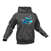 Load image into Gallery viewer, Blue Shark Hoodie.