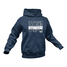 Load image into Gallery viewer, Bookmark You Mean Quitter Strip Hoodie - Best Gift Idea for Avid Readers