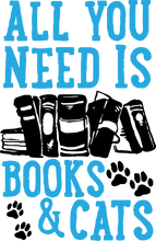 Load image into Gallery viewer, Books And Cats Cotton Hoodies, This Makes a Great Gift Idea