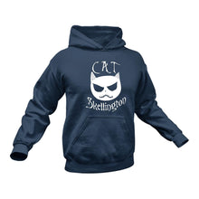Load image into Gallery viewer, Cat Skellington Cotton Hoodie - Unique Cat Lovers Gift Idea