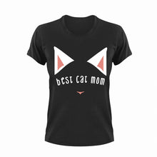 Load image into Gallery viewer, Best Cat Mom Novelty T-Shirtcat, cat mom, cute, Ladies, Mens, Unisex
