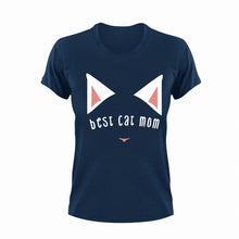 Load image into Gallery viewer, Best Cat Mom Novelty T-Shirtcat, cat mom, cute, Ladies, Mens, Unisex