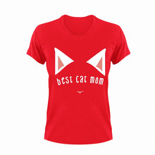 Load image into Gallery viewer, Best Cat Mom Novelty T-Shirtcat, cat mom, cute, Ladies, Mens, Unisex