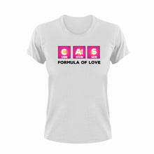 Load image into Gallery viewer, Cats - Formula Of Love Cute T-Shirtcat, cat mom, cute, funny, Ladies, Mens, pets, Unisex