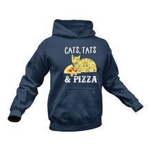 Load image into Gallery viewer, Cats Tattoos and Pizza Hoodie