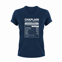 Load image into Gallery viewer, Chaplain Nutrition Facts Funny T-ShirtChaplain, funny, Ladies, Mens, Nutrition Facts, Unisex