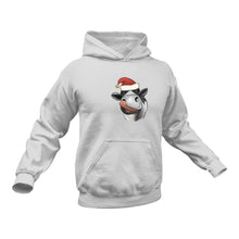 Load image into Gallery viewer, Christmas Cow Hoodie - Best Birthday Gift or Christmas Present
