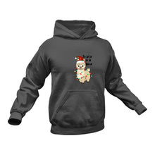 Load image into Gallery viewer, Christmas Llama Hoodie - Best Birthday Gift or Christmas Present