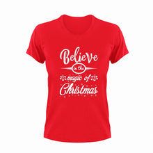 Load image into Gallery viewer, Believe In the Magic Of Christmas T-Shirtbelieve, christmas, Ladies, magic, Mens, Merry Christmas, Unisex