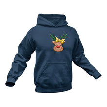 Load image into Gallery viewer, Christmas Reindeer Hoodie Best Birthday Gift or Christmas Present