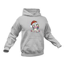 Load image into Gallery viewer, Christmas Unicorn Hoodie - Birthday Gift or Christmas Present Idea