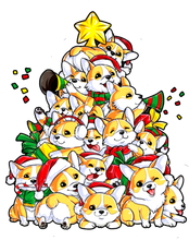 Load image into Gallery viewer, Corgi Christmas Tree Hoodie - Best Dog Owner Gift Idea