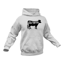 Load image into Gallery viewer, Cow Mamma Cotton Hoodie - Unique Cow Lovers Gift Idea
