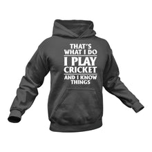 Load image into Gallery viewer, That's What I do - Cricket And I know Things Hoodie