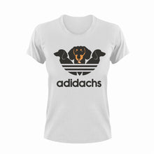 Load image into Gallery viewer, Adidachs T-Shirtadidas, dachshund, dog, dogs, Ladies, Mens, sport, Unisex