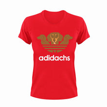 Load image into Gallery viewer, Adidachs T-Shirtadidas, dachshund, dog, dogs, Ladies, Mens, sport, Unisex
