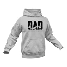 Load image into Gallery viewer, Dinosaur Dad Cotton Hoodie - Unique Dad Gift Idea