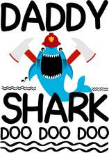 Load image into Gallery viewer, Daddy Shark Hoodie