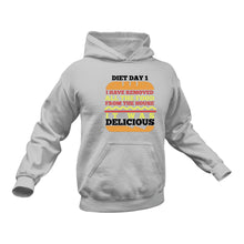 Load image into Gallery viewer, Diet Day 1 - Unique Cotton Hoodie - Best Idea for a Gift