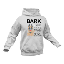 Load image into Gallery viewer, Bark Less wag More Hoodie - Gift Idea for Dog Owners