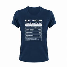 Load image into Gallery viewer, Electrician Nutrition Facts Funny T-ShirtElectrician, funny, Ladies, Mens, Nutrition Facts, Unisex