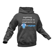 Load image into Gallery viewer, Elephant Themed Hoodie - This Could Make a Great Gift Idea
