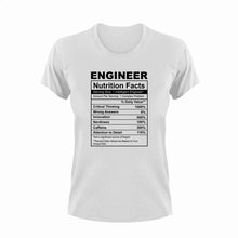 Load image into Gallery viewer, Engineer Nutrition Facts Funny T-Shirtengineer, funny, Ladies, Mens, Nutrition Facts, Unisex