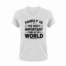 Load image into Gallery viewer, Family is the most important thing T-Shirtbrother, dad, family, fatherhood, Fathers day, Ladies, Mens, mom, sister, Unisex