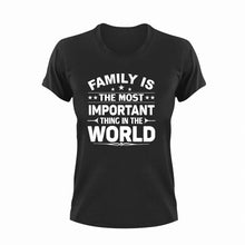 Load image into Gallery viewer, Family is the most important thing T-Shirtbrother, dad, family, fatherhood, Fathers day, Ladies, Mens, mom, sister, Unisex