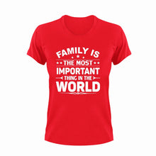 Load image into Gallery viewer, Family is the most important thing T-Shirtbrother, dad, family, fatherhood, Fathers day, Ladies, Mens, mom, sister, Unisex
