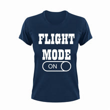 Load image into Gallery viewer, Flight Mode ON T-Shirtairplane, flight, Ladies, Mens, Mode On, pilot, Unisex