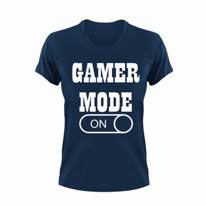 Gamer Mode ON T-Shirtgamer, games, gaming, Ladies, Mens, Mode On, Unisex