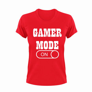 Gamer Mode ON T-Shirtgamer, games, gaming, Ladies, Mens, Mode On, Unisex