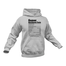 Load image into Gallery viewer, Gamer Nutritional Facts Hoodie - Best gift Idea for a Gamer