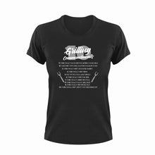 Load image into Gallery viewer, 10 Grilling commandments T-ShirtBraai, camping, dad, Dad Jokes, fatherhood, Fathers day, Grilling, Ladies, Mens, Unisex