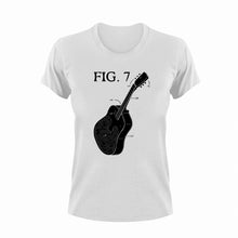 Load image into Gallery viewer, Fig. 7 Guitar T-Shirtguitar, Ladies, Mens, music, Unisex