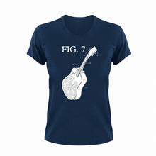 Load image into Gallery viewer, Fig. 7 Guitar T-Shirtguitar, Ladies, Mens, music, Unisex