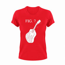 Load image into Gallery viewer, Fig. 7 Guitar T-Shirtguitar, Ladies, Mens, music, Unisex